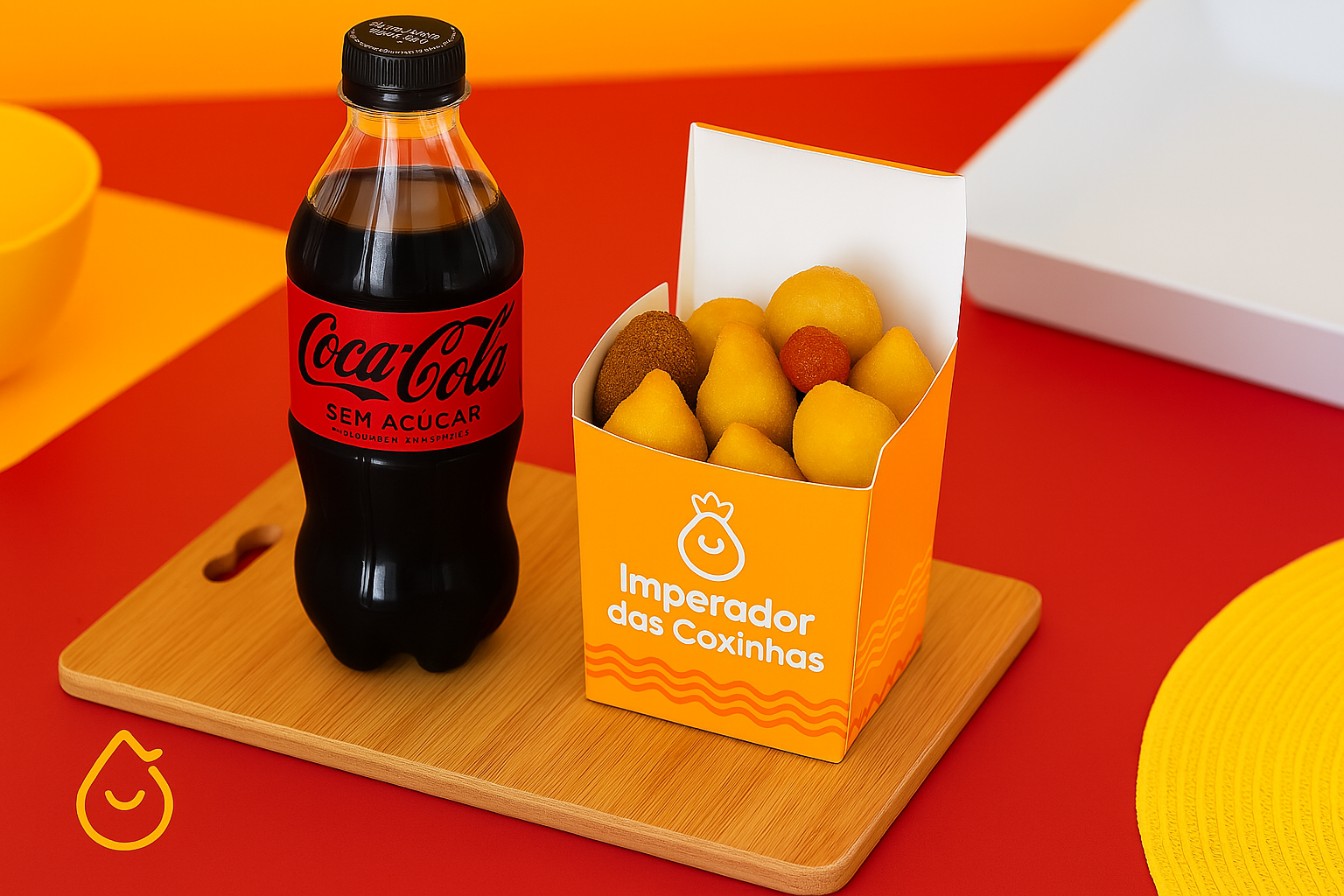 25 Salgadinhos + Coca Média